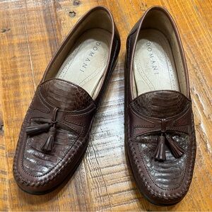 Vintage Domani Johnston & Murphy Tassel Leather Loafer Size 8 1/2